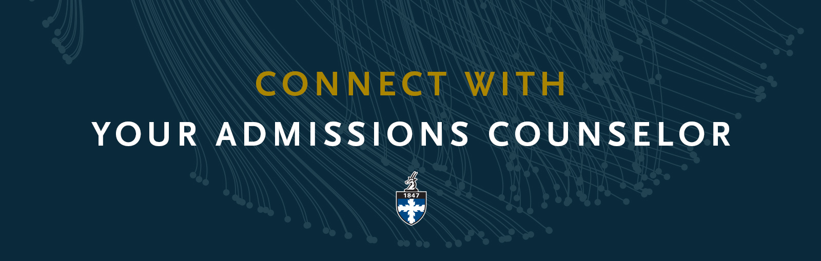 Banner that says "Connect with your admissions counselor"